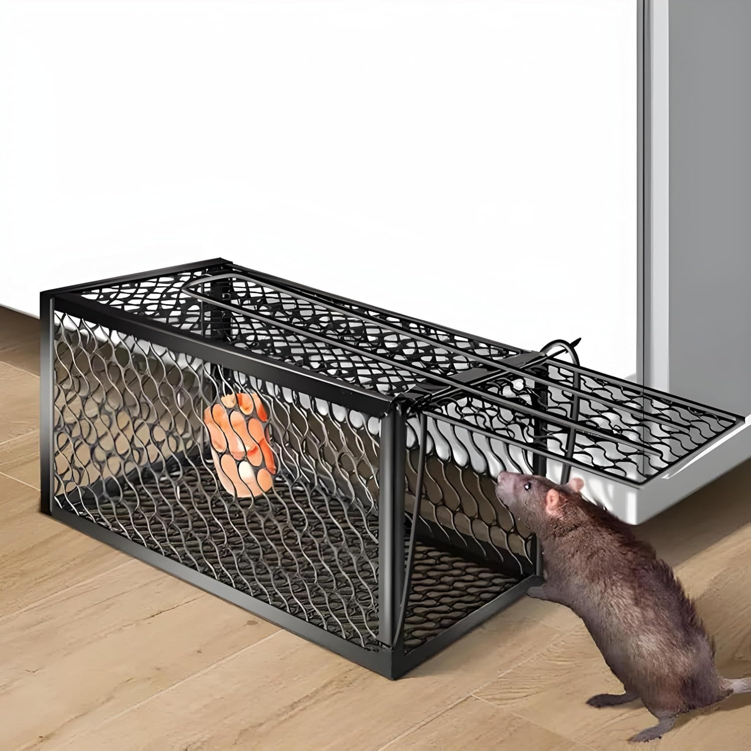 Heavy Duty Rat Trap - Reusable, Humane & Easy to Use Mouse/Rat Catcher for Home & Garden