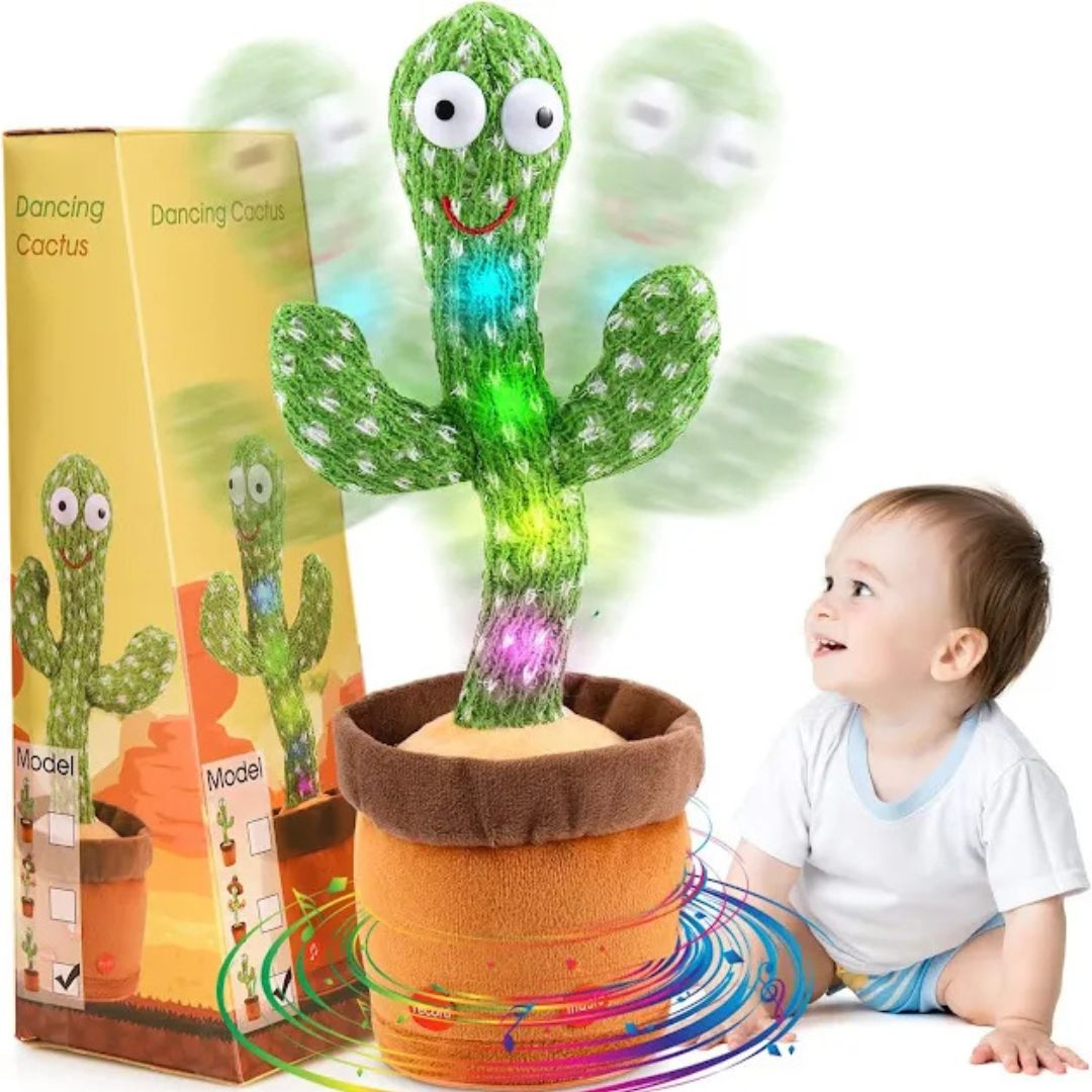 Toy Dancing Cactus with Lights and Music - Repeat and Record