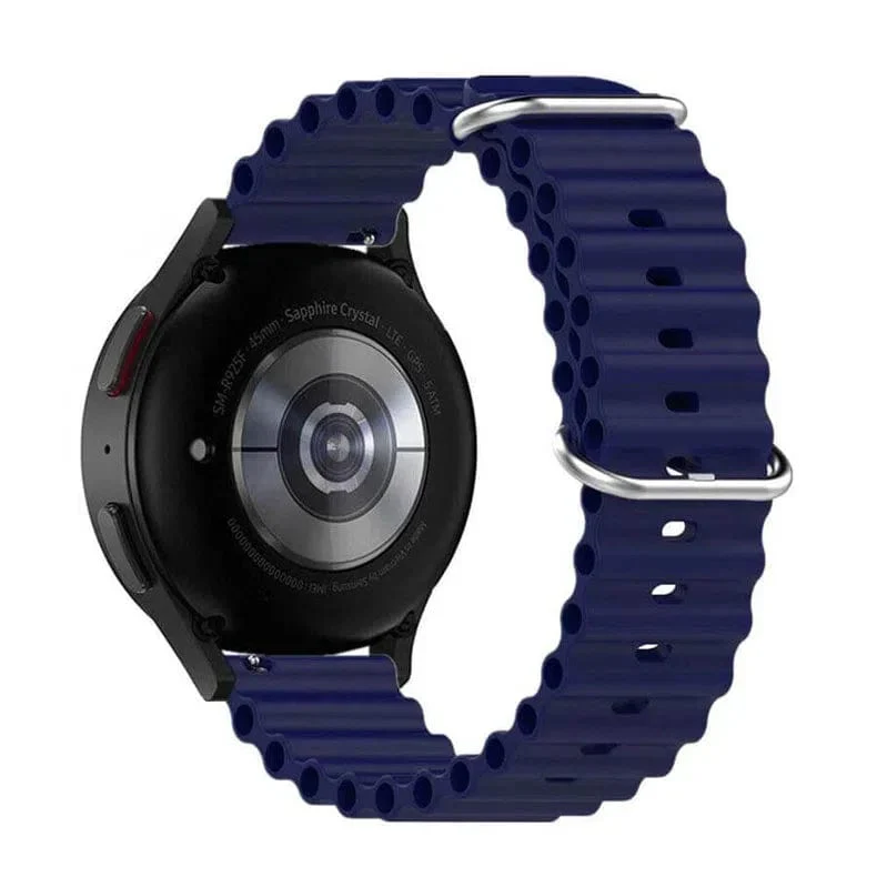 20mm Ocean Soft Silicone Strap Band Blue