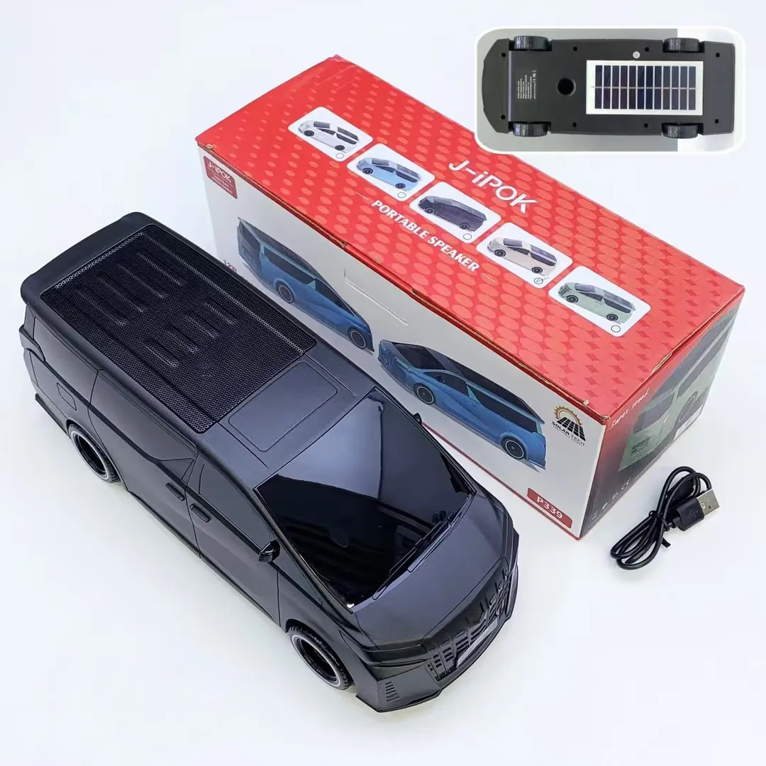 New Car Model Solar Charging Panel Wireless Bluetooth speaker