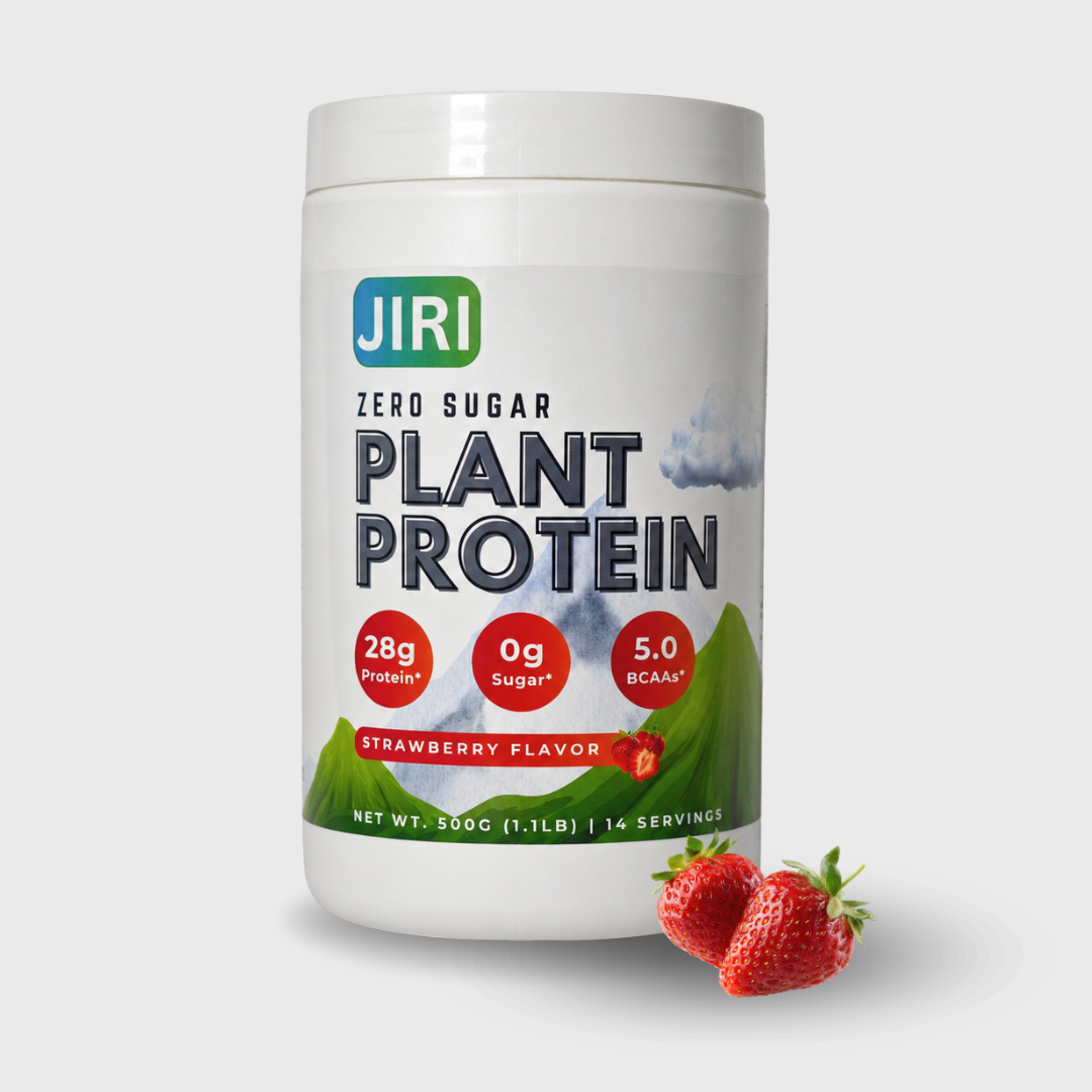 Jiri Nutrition Zero Sugar Plant Protein 500g - Strawberry