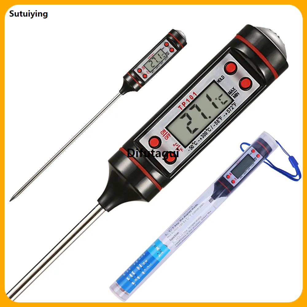 Difutagui Food Thermometer Baking Temperature Measurement Electronic Hot New Selling Probe Kitchen Cooking Temperature Measurement Pen