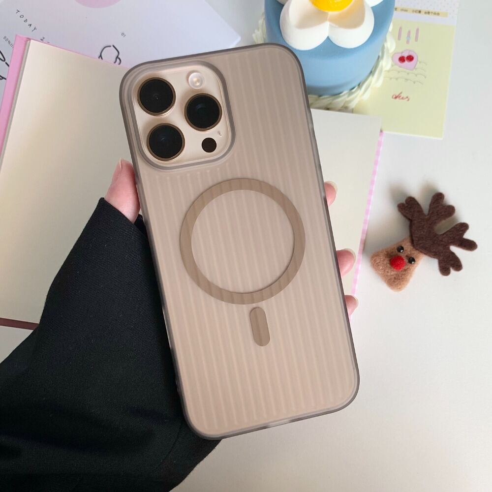 HODON Matte Wave Magnetic Phone Cases for iPhone 17 16 15 14 13 12 11 Pro Max 15 16 Plus Magsafe Case Shockproof Acrylic Hard Cover