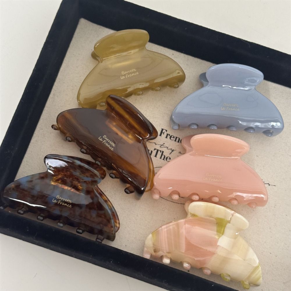 Fashion Acetate Hair Claw Clip Hair Accessories Medium Size Barrette Headwear Headdress Hairpin Women