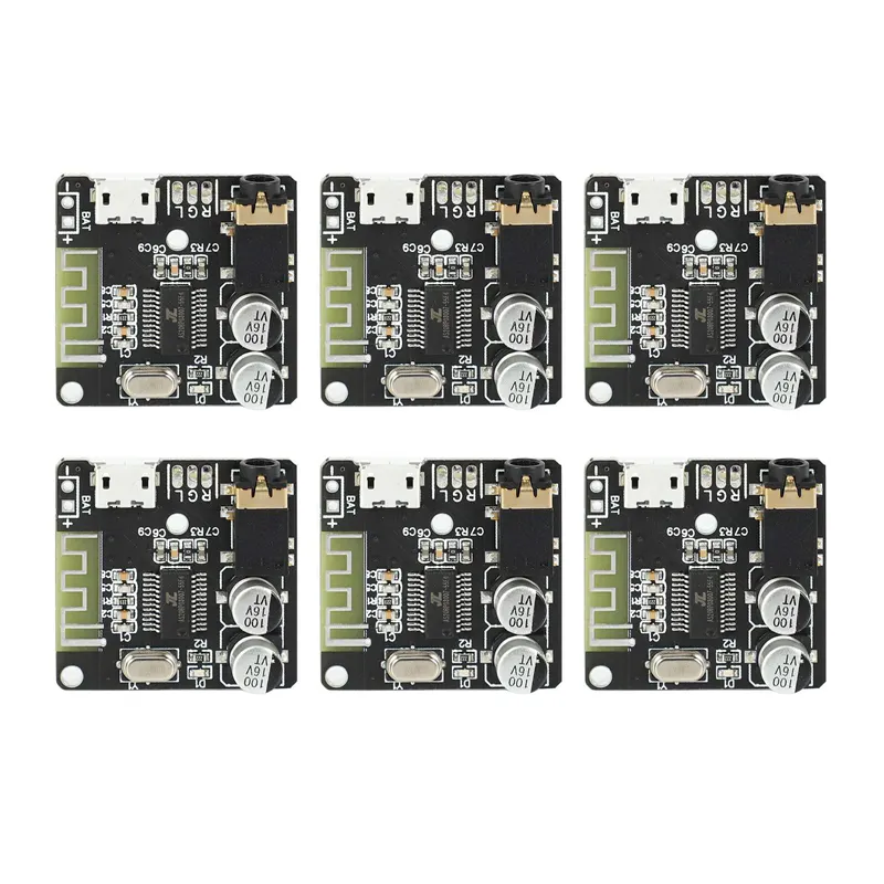 36Pcs VHM-314 V.20 Bluetooth Audio Receiver Board Bluetooth 5.0 MP3 Lossless Decoder Board with Lithium Battery Charging