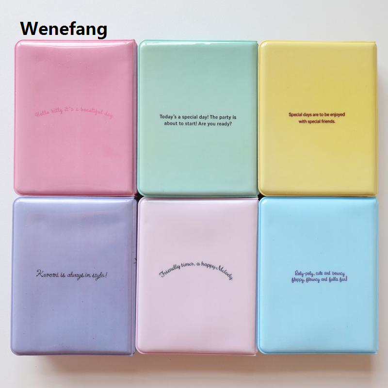 Wenefang Anime Sanrio Card Book Photo Album Hello Kitty Kuromi Melody Cinnamoroll Luxury Pochacco 3-Inch Mini Truck Card Binder Ornaments Gifts