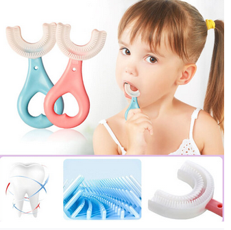 Baby Toothbrush Children 360 Degree U shaped Child Toothbrush Teethers Soft Silicone Baby Brush Kids Teeth