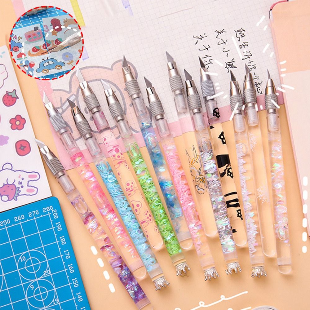 Convenien Portable Hand Account Protection Handmade Crafts Pen Shaped Cutting Knives Paper Cutter Craft Tools Blade Cutter