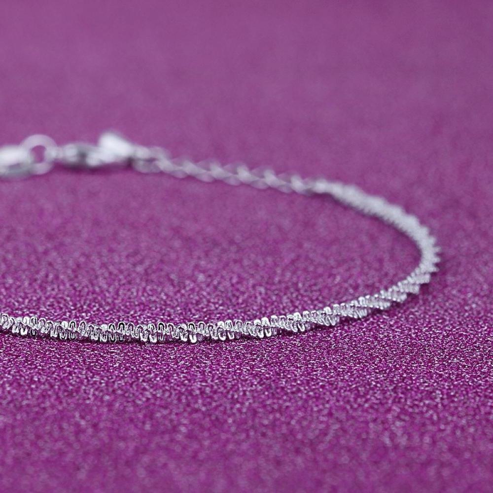 【Exclusive Offer】Exquisite Silver Plated Anklet Korean Style Women's Modern Gift Korean Style Simple Star Anklet