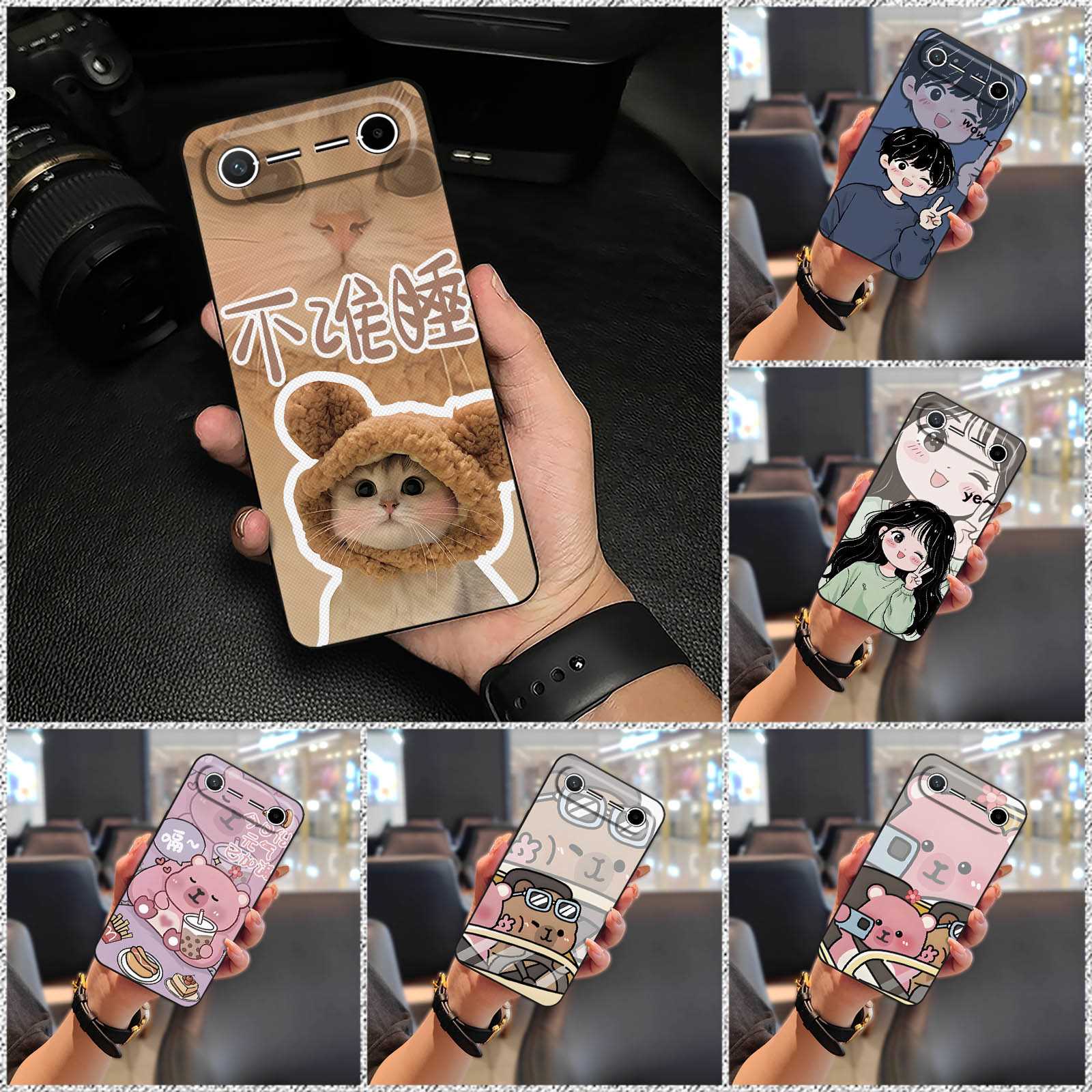 Durable Couple Phone Case For Tecno Pova Slim 5G/KM7k Phone Pouch Shockproof Waterproof Back Cover Graffiti Protective