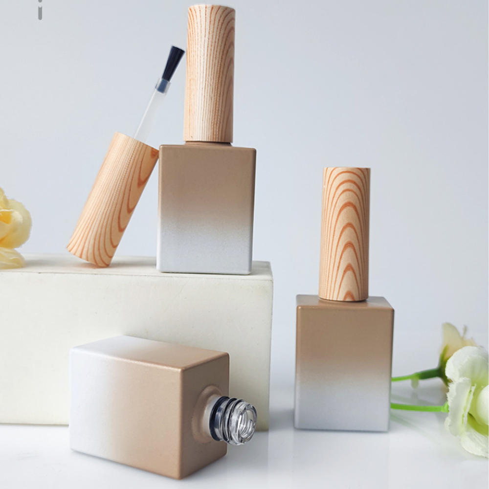 gradient color Refillable nail polish bottle Stackable bottle Glass 15ml nail polish bottle 10ml manicure bottle for Nail salon bottle Home use bottle Professional use bottle DIY nail art bottle