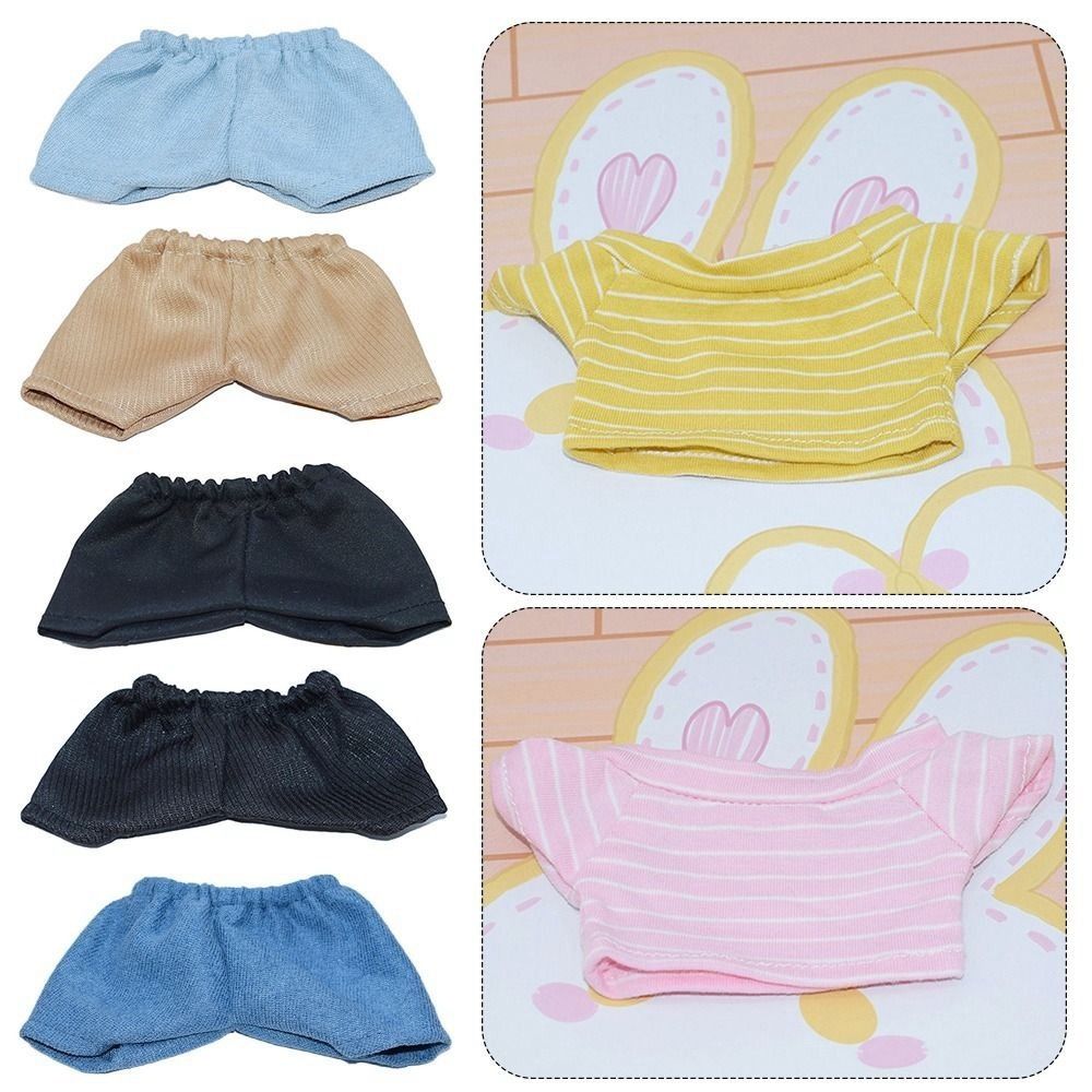 High Quality Fashion Cotton Doll Clothes Multistyles Cute Doll Jeans Pants Mini Casual Wears Clothes 10/15cm Cotton Doll/1/12 BJD Dolls