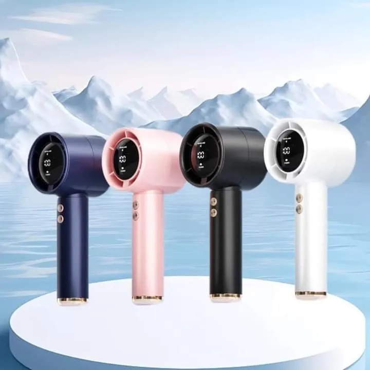 High 120 Speed Handheld Fan- USB Turbo Mini Fan with 120 Speed Settings, Rechargeable 1800mAh Battery