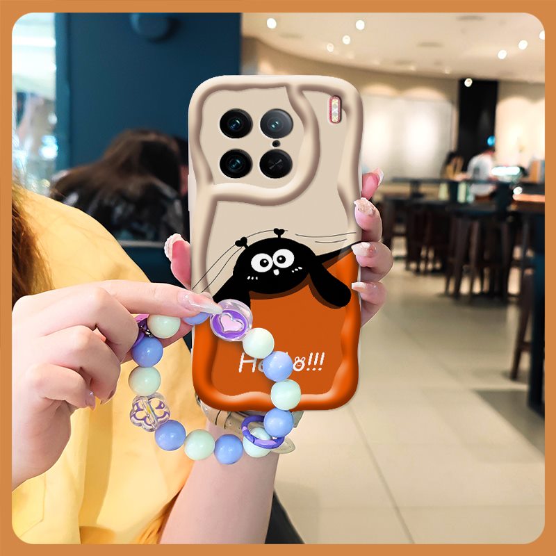 Dirt-resistant Love bracelet Phone Case For VIVO X90 Pro 5G/V2242A Liquid silicone originality Phone lens protection