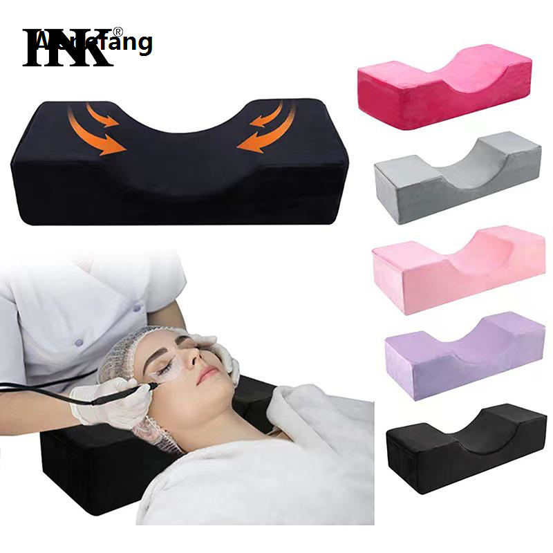 Wenefang 1PC Gray U Shape False Eyelash Grafting Beauty Pillow Professional Neck Support Grafting Facial Makeup Beauty Headrest Soft