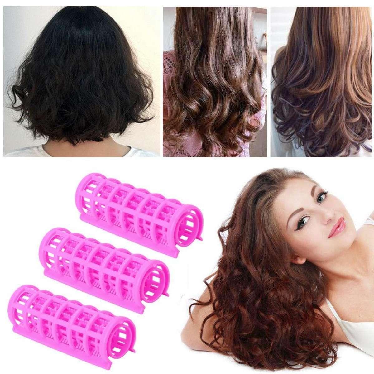 3Pcs Set Diy Hair Salon Curlers Rollers Tool Soft Small Hairdressing Tools