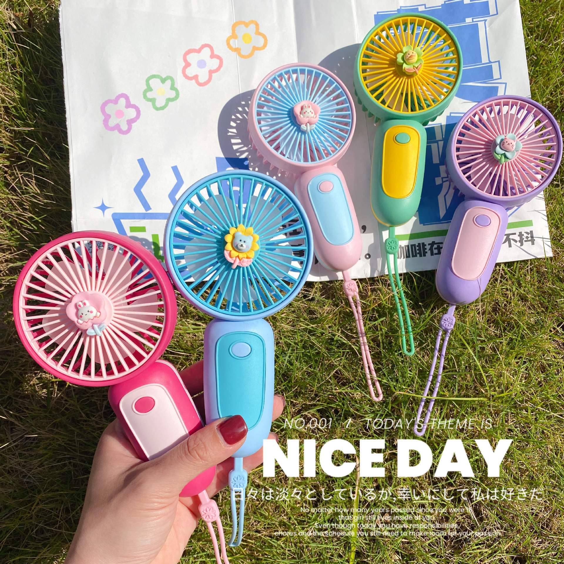 New handheld small fan USB charging silent portable summer outdoor indoor mini fan gifts wholesale