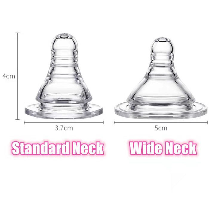 Wide Standard _Caliber Silicone Replacement Soft Nipple Pacifier Baby, Bottle Nipple