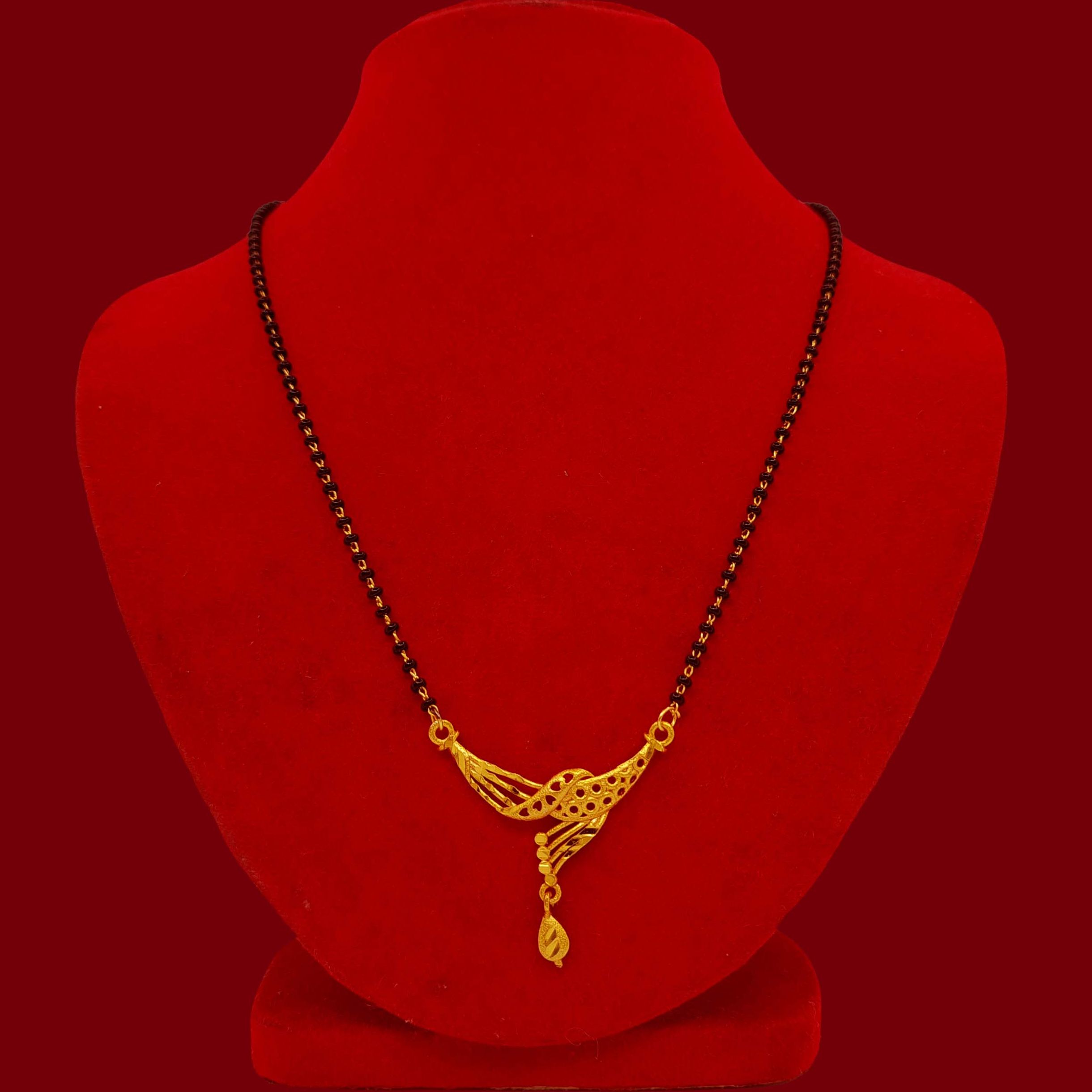 Panchadhatu Mangalsutra With Gold Polished White Ad Stone Mangalsutra | Short Mangalsutra New Design Mangalsutra Design Engagement Mangalsutra Nepali Mangalsutra Indian Mangalsutra For Engagement Arrival Mangalsutra For Dailyuse Pendant Mangalsutra