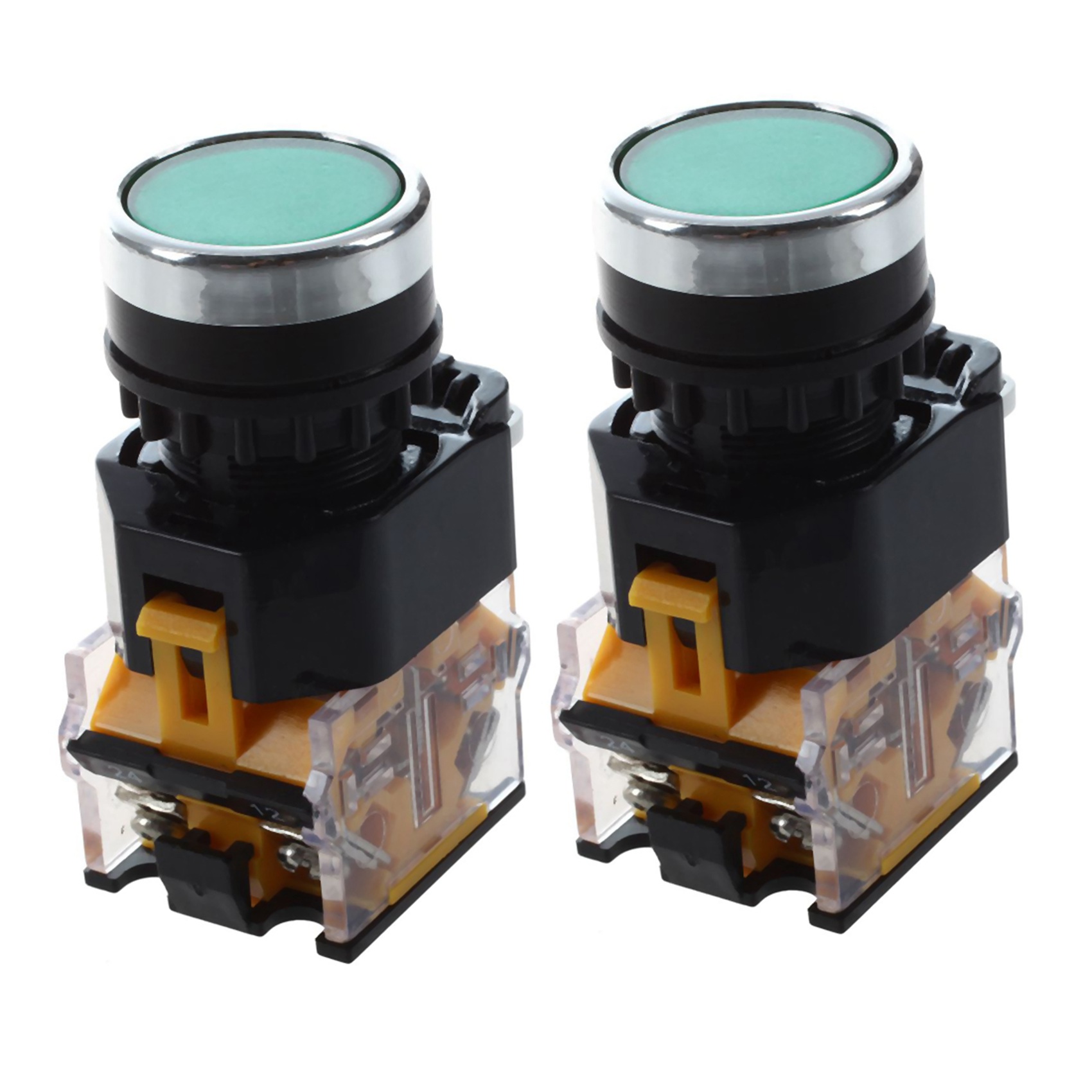 FORIDE 2X LA38-11/203 Push Button Momentary Heavy Duty Switch Red