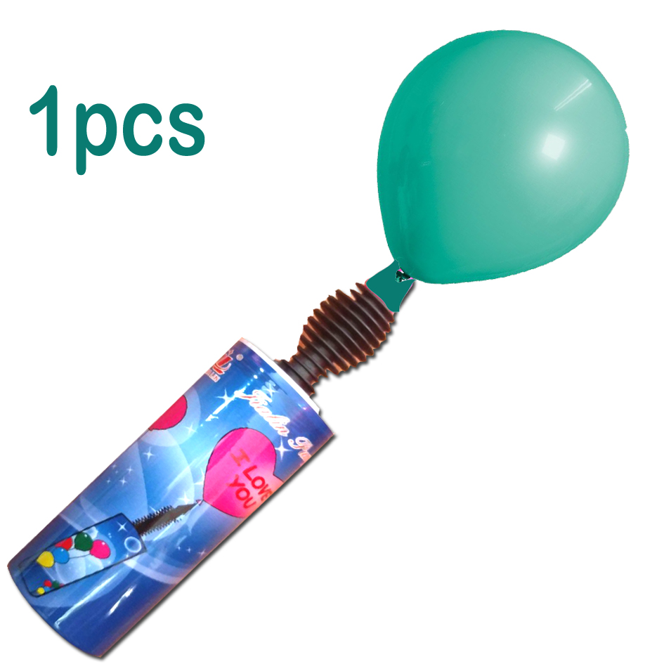 1 PCS Balloon pump Mini Plastic Hand Held Ball Party Balloon Inflator Air Pump Portable Useful Balloon Decoration Tools