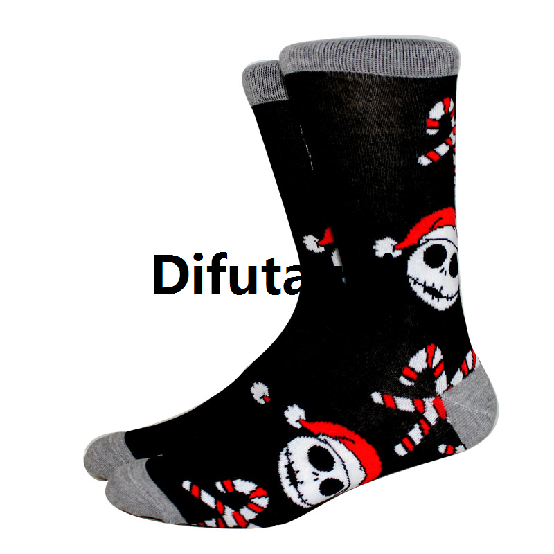 Difutagui -37 cotton socks Harajuku socks hip hop socks cosplay anime men's Portable Halloween new luxury stockings funny ladies socks Christmas 45