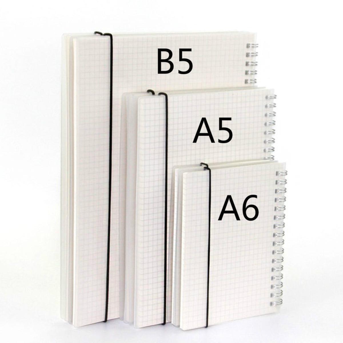 RHS Online A6/A5 80 Sheets 4 Page Types Spiral Book Coil Notebook Journal Diary Sketchbook For School Office Stationery