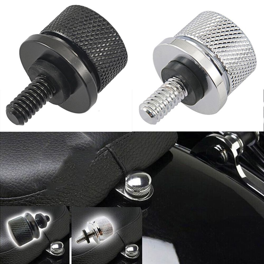 6mm Aluminum Rear Seat Dyna Softail Road Glide Street Glide Seat Bolt For Harley Sportster Touring Motorcycle Screw Screws Cap
