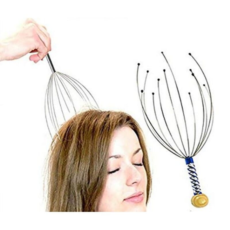 Metal Octopus-Shaped Scalp Head Massager Scratcher