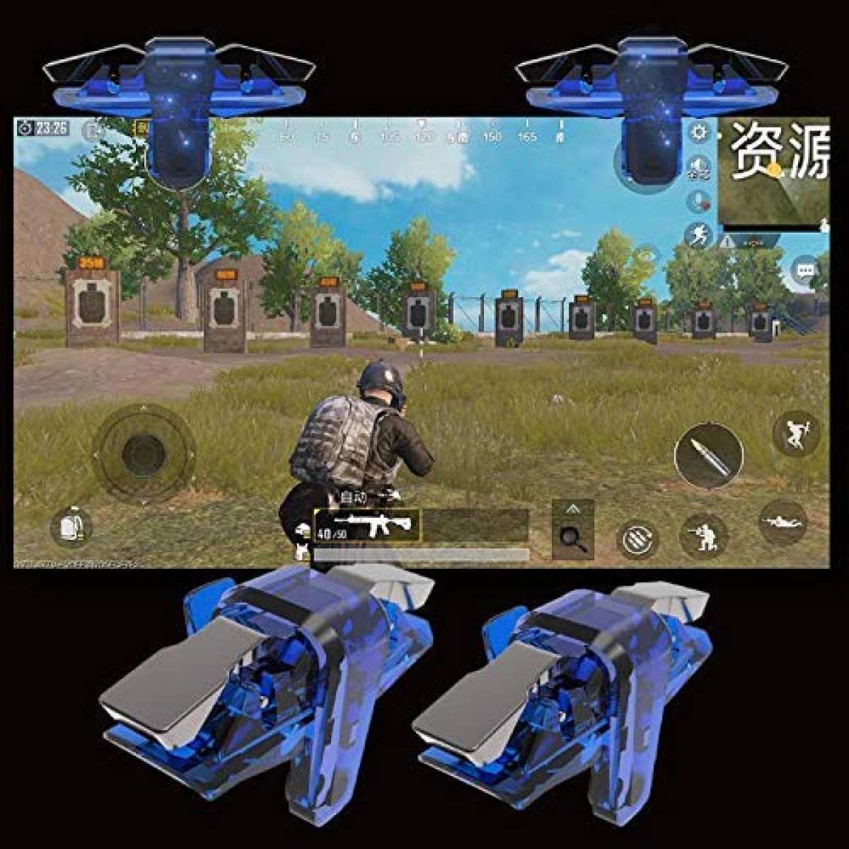 X7 Mobile Pubg Trigger-Pubg Controller Battle Royale Sensitive Shoot and Aim Survival L1R1