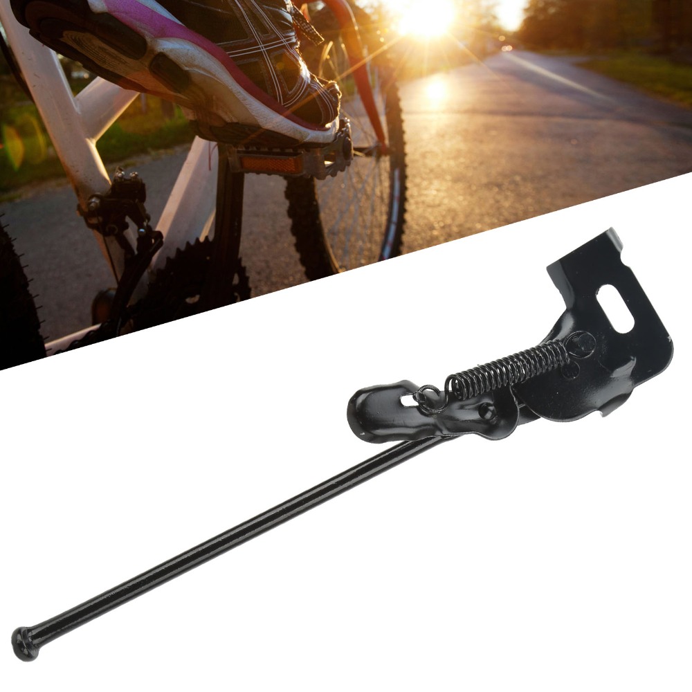 Durable 26 Inch Bike Kickstand Iron Simple Install Bike Kick Stand Sturdy Quick Release Side Support Kickstand for Mountain and Road Bikes Parking