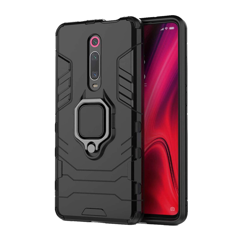 For Mi Redmi K20 / 20 Pro Defender Case | Rotating Ring Holder & Kickstand in-Built - Camera Protection