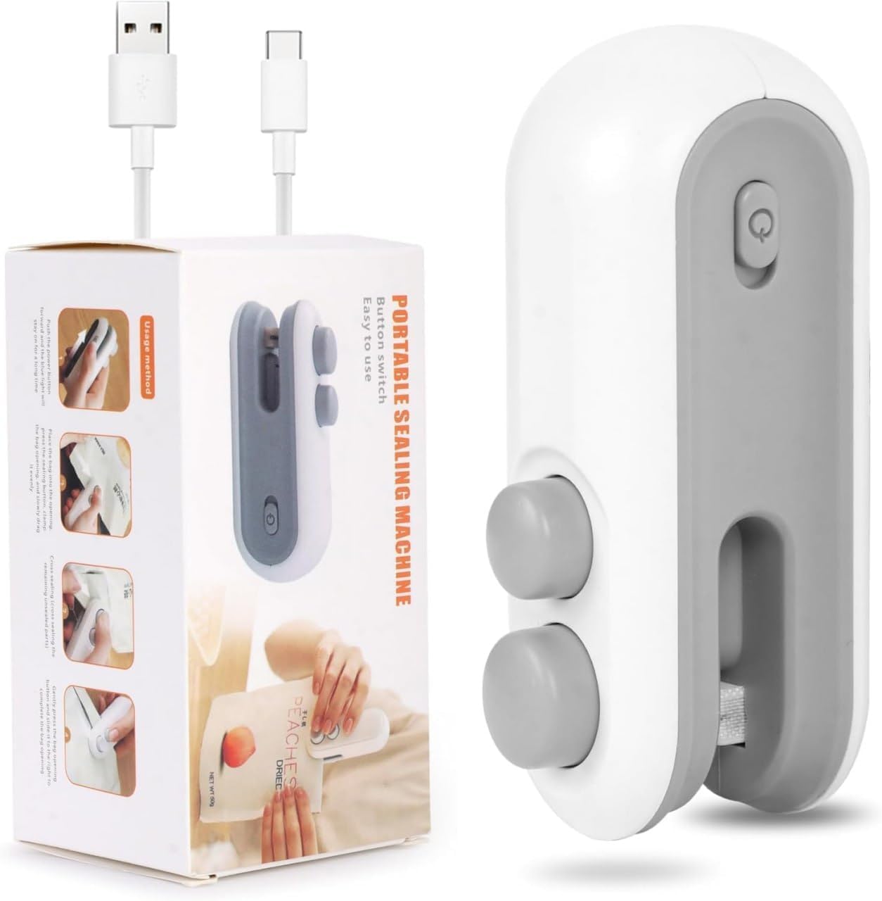 Portable Mini Sealing Machine Thermal Plastic Food Bag Closure Package With Cutter