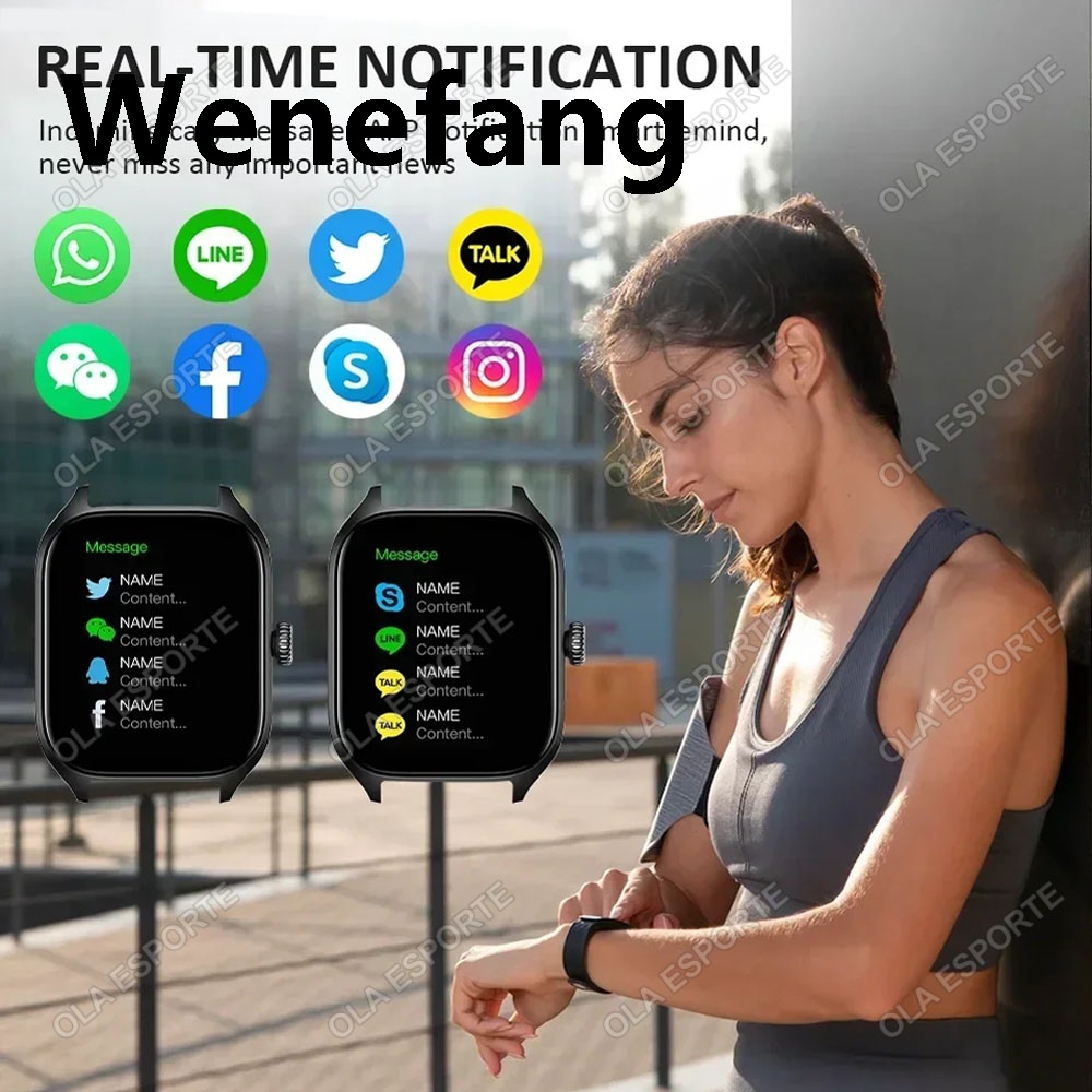 Wenefang 2024 New Smart Watch For Men Women Dial to Answer Calls GPS Sports Luxury Tracking Heart Rate Blood Oxygen Monitor Bluetooth Smartwatch