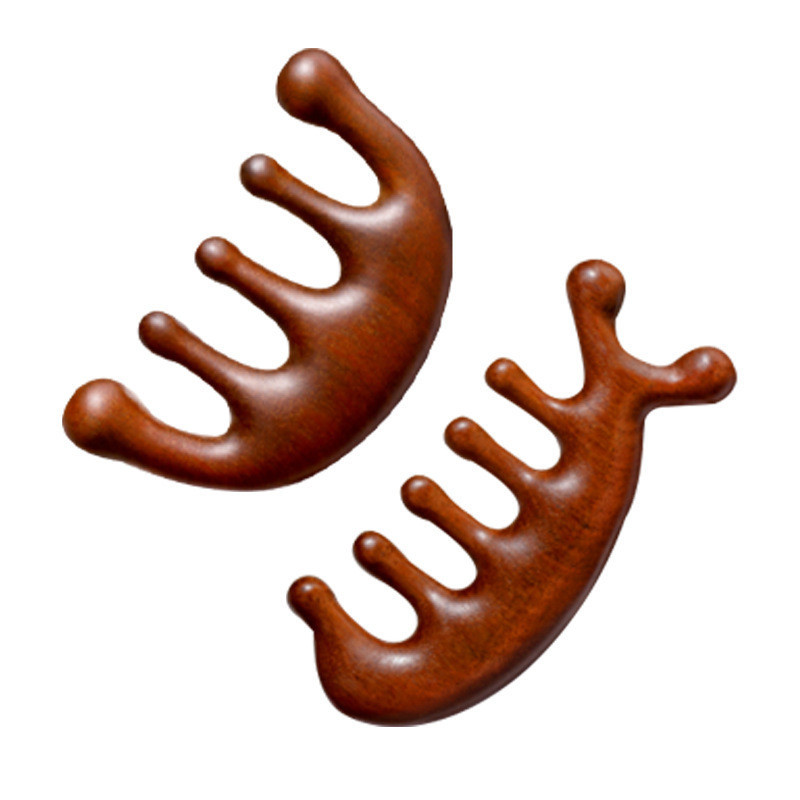 Massage Scalp Meridian Comb Brown Resin Comb Imitation Wooden Comb Fahion New