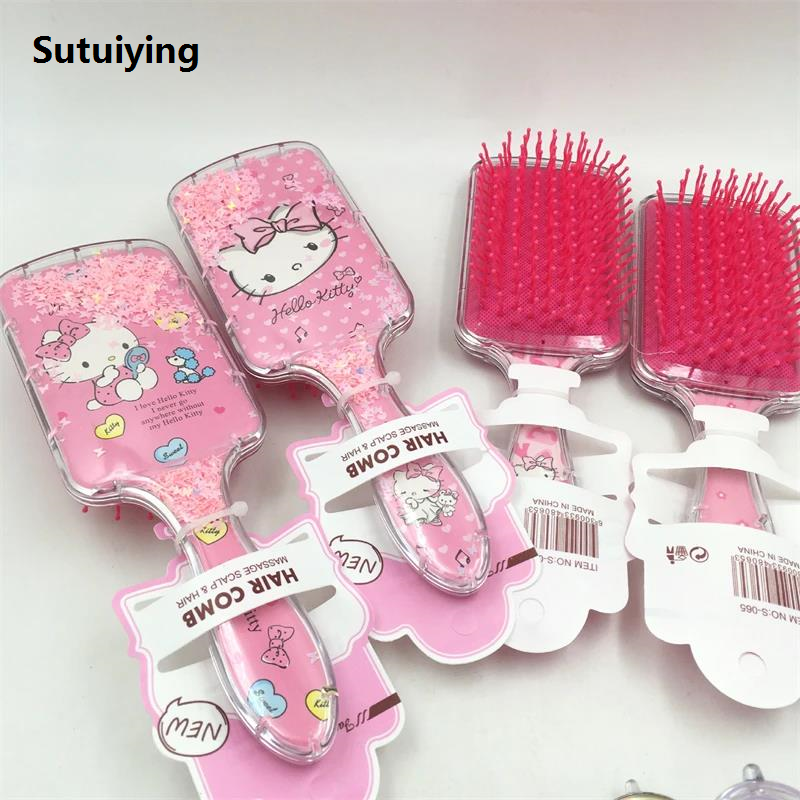 Sutuiying Sanrio Hello Kitty Children's Comb Cute Cartoon Air Cushion Comb Luxury Charm Highly Attractive Hairdressing Airbag Comb Holiday Gifts