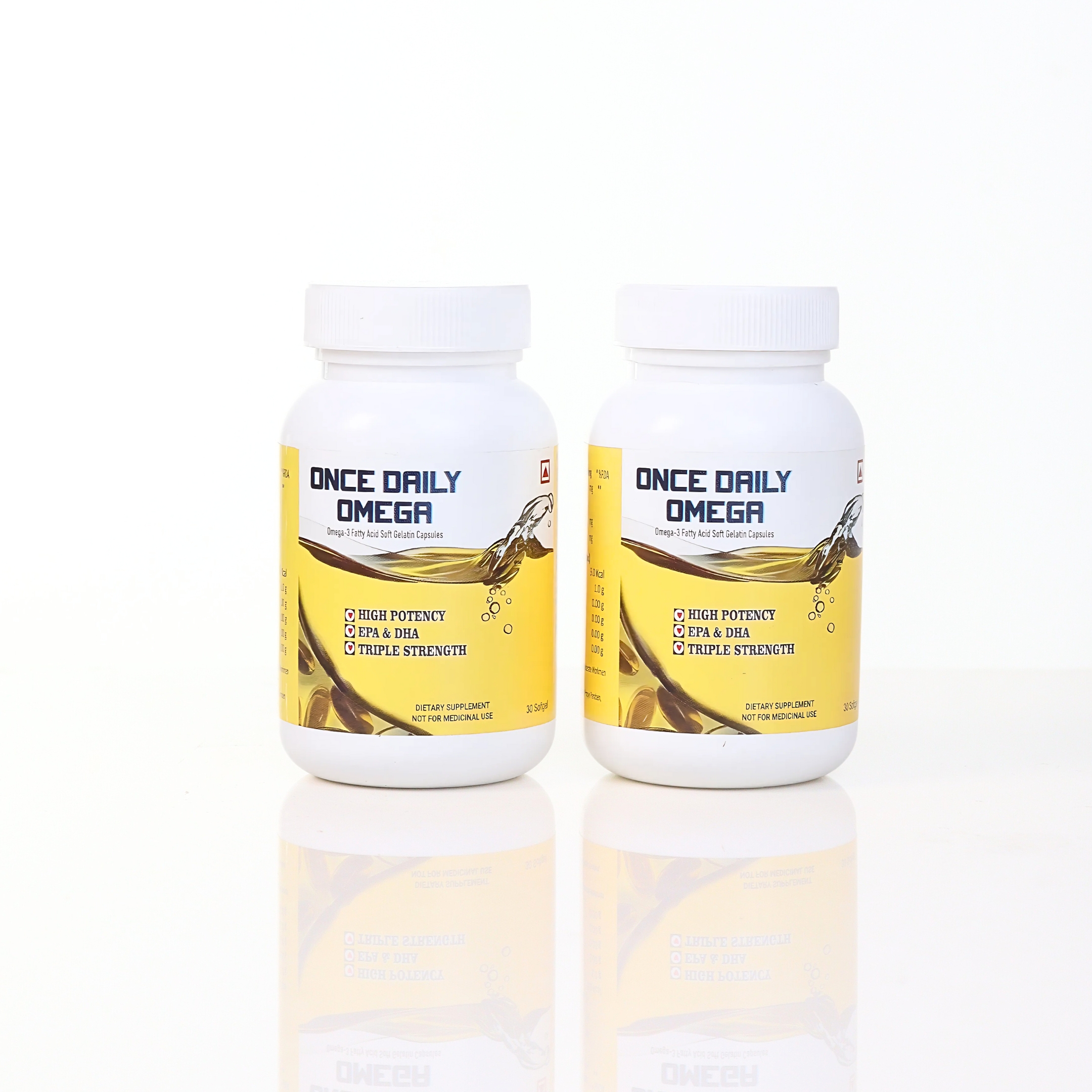 ONCE DAILY OMEGA 3 FATTY ACID (FISH OIL) - COMBO PACK OF 2x30 SOFTGELS