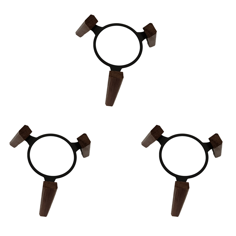 JAERBEE 3X for Mini Bracket Audio Bracket Accessories Wood Base Multifunctional Desktop Anti-Slip Bracket