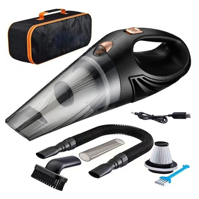 Cordless Rechargeable Car Household Vacuum Cleaner High Power Vacuum Cleaner Portable Handheld Vacuum Cleaner White