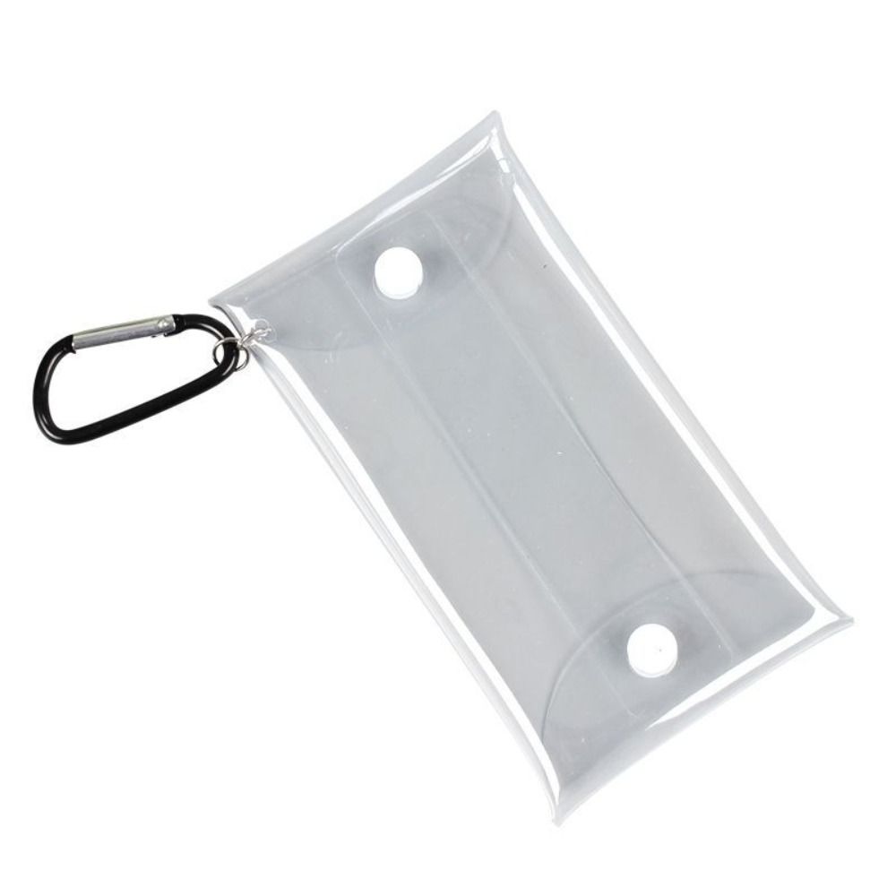 Portable Dustproof Anime Doll Display Bag Transparent with Metal Buckle Doll Storage Box Clear PVC Doll Organizer Bag Mini Wallet