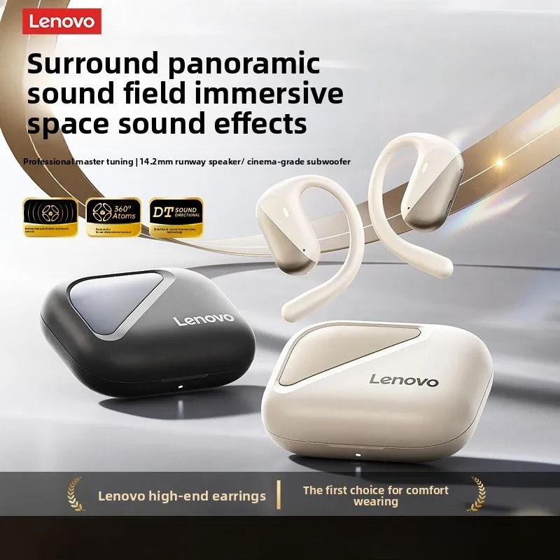 Original Lenovo EA340 Bluetooth Wireless Headphones OWS 5.4 Bluetooth Earphones Long Battery HD Stereo Music Game Earbuds