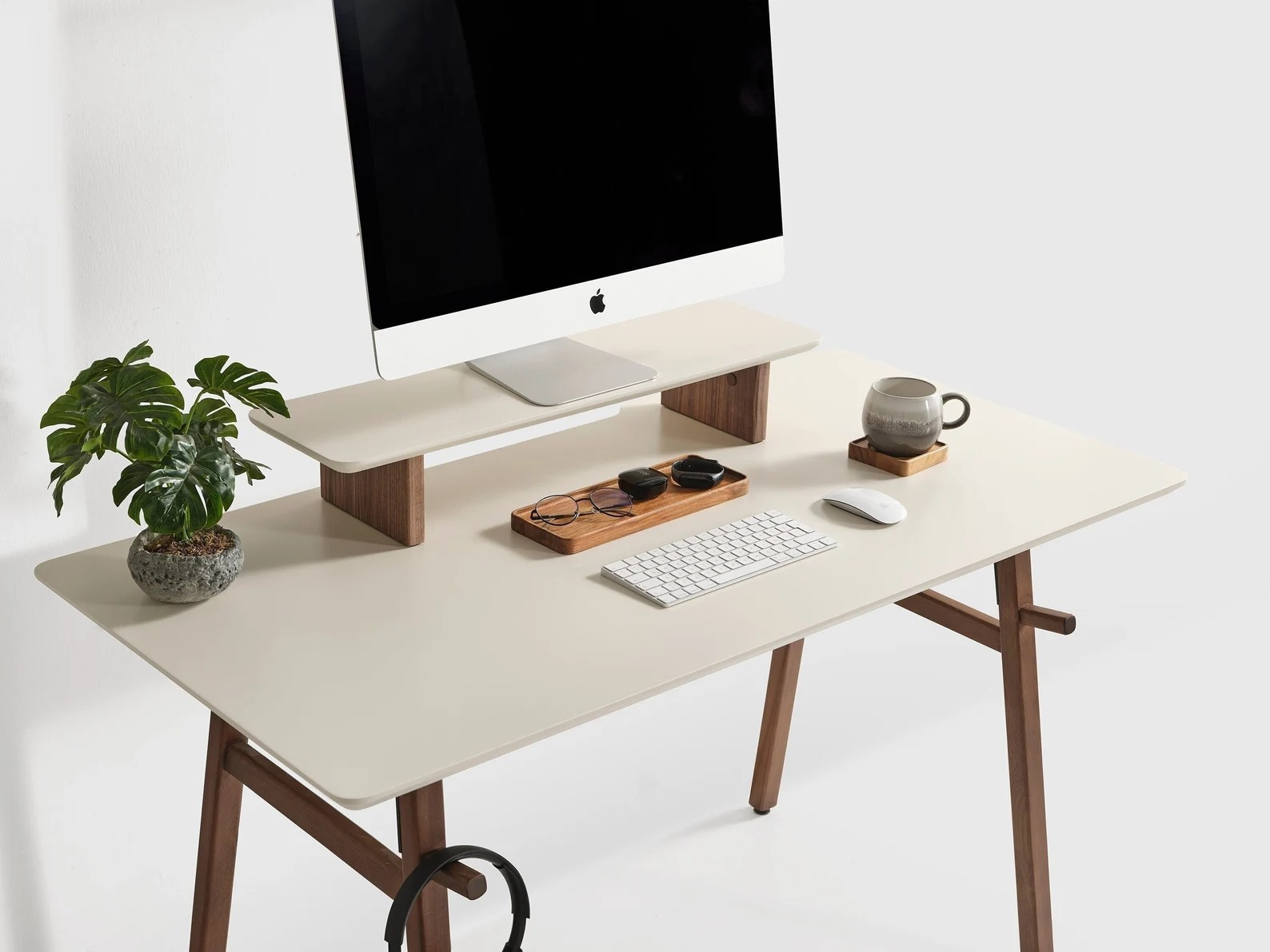 Miracles' Stylish & Ergonomic Monitor Stand for Desk | Monitor Raiser| Sound Bar| Scratch-Proof Finish | Perfect Boyfriend Gift | Miracles Daraz Nepal