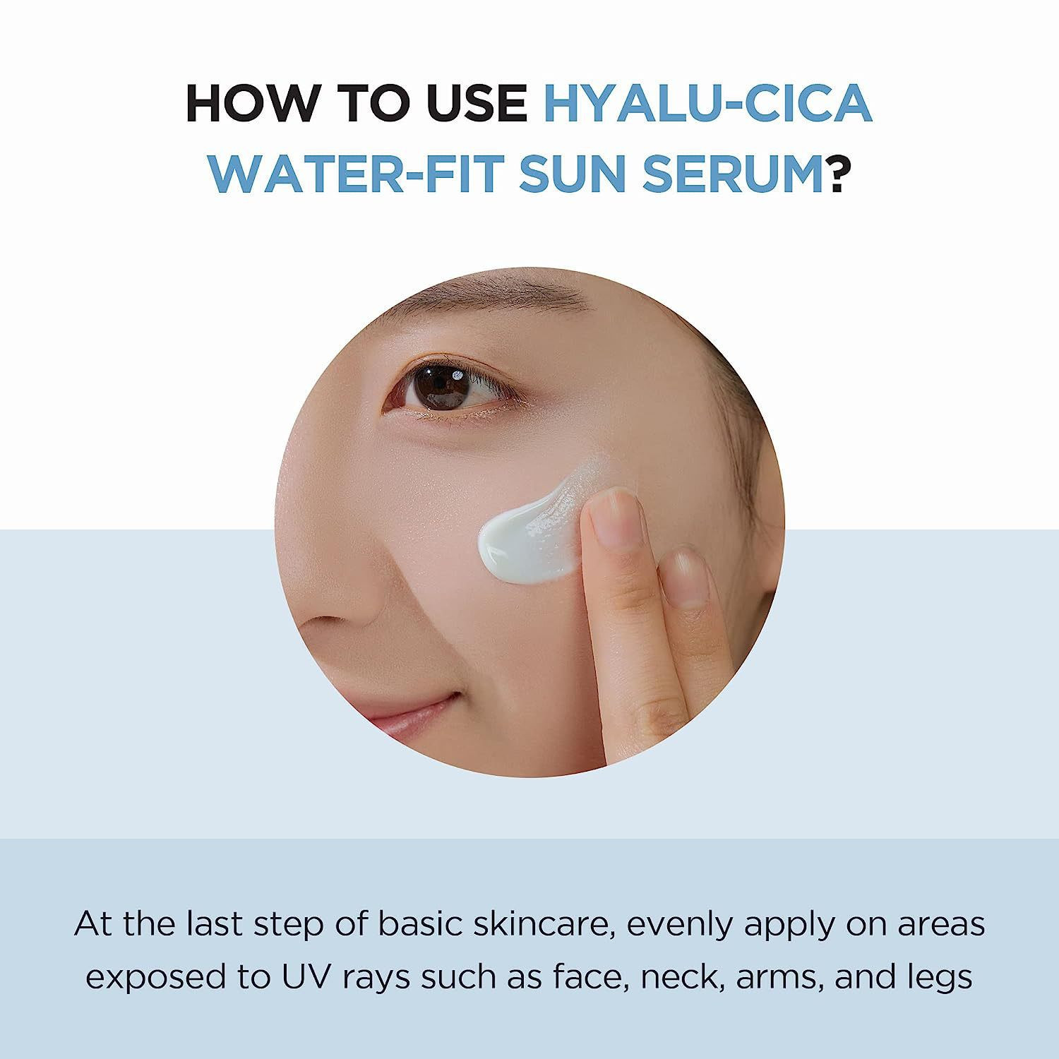 2025 Madagascar Centella, Hyalu-Cica Water-Fit Sun Serums SPF50+ PA++++, 1.69 Fl Oz (50 Ml)
