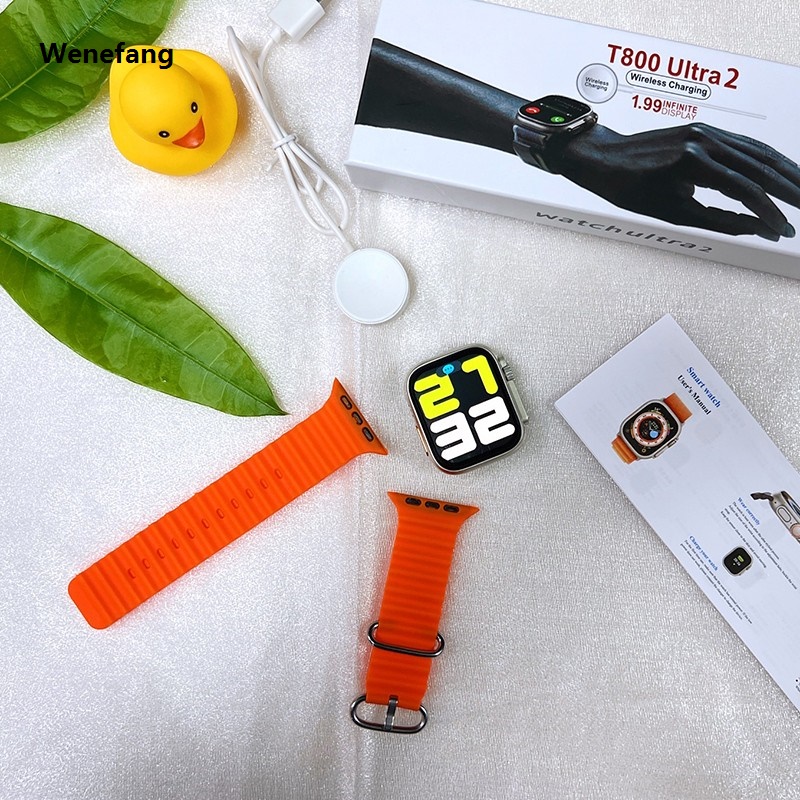 Wenefang T800 Ultra 2 Smart Watch Series 9 1.99Inch Screen Rotating Dual Buttons New Hiwatch PRO Laxasfit Smartwatch T800 Ultra Smart Watch Ultra 2