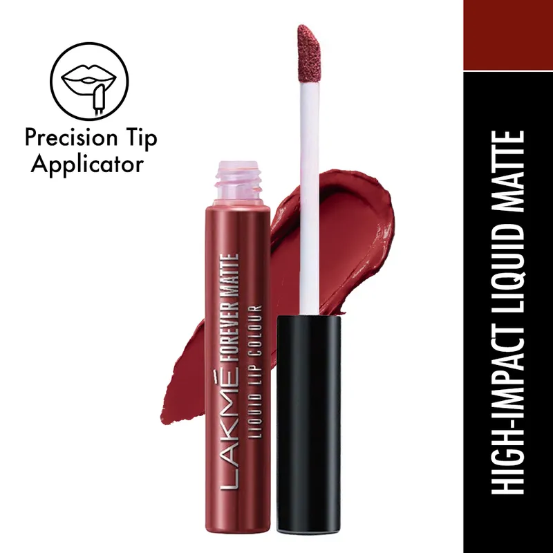 Lakme Forever Matte Liquid Lip Colour Pink Glam - 5.6 Ml