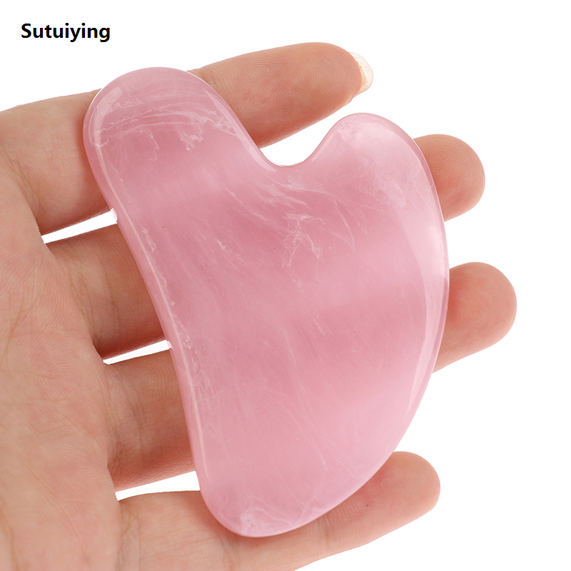 Sutuiying 1PC Resin Guasha Scraper Facial Massager Gouache Scraper Face Massage 2025 Acupuncture Gua Sha Board Acupoint Eye Care SPA Detox Tool