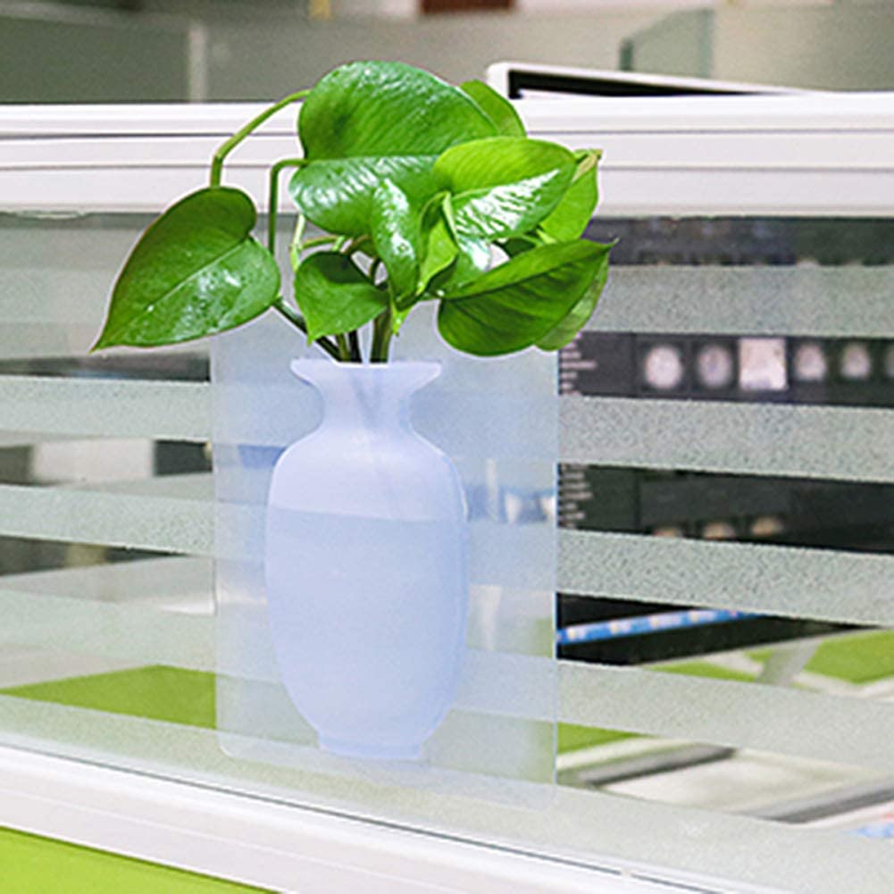 Elastix Anti Gravity Sticky Vase, Silicone Magic Vase, Unique Decoration For Cozy House, Restaurant, Perfect Gift
