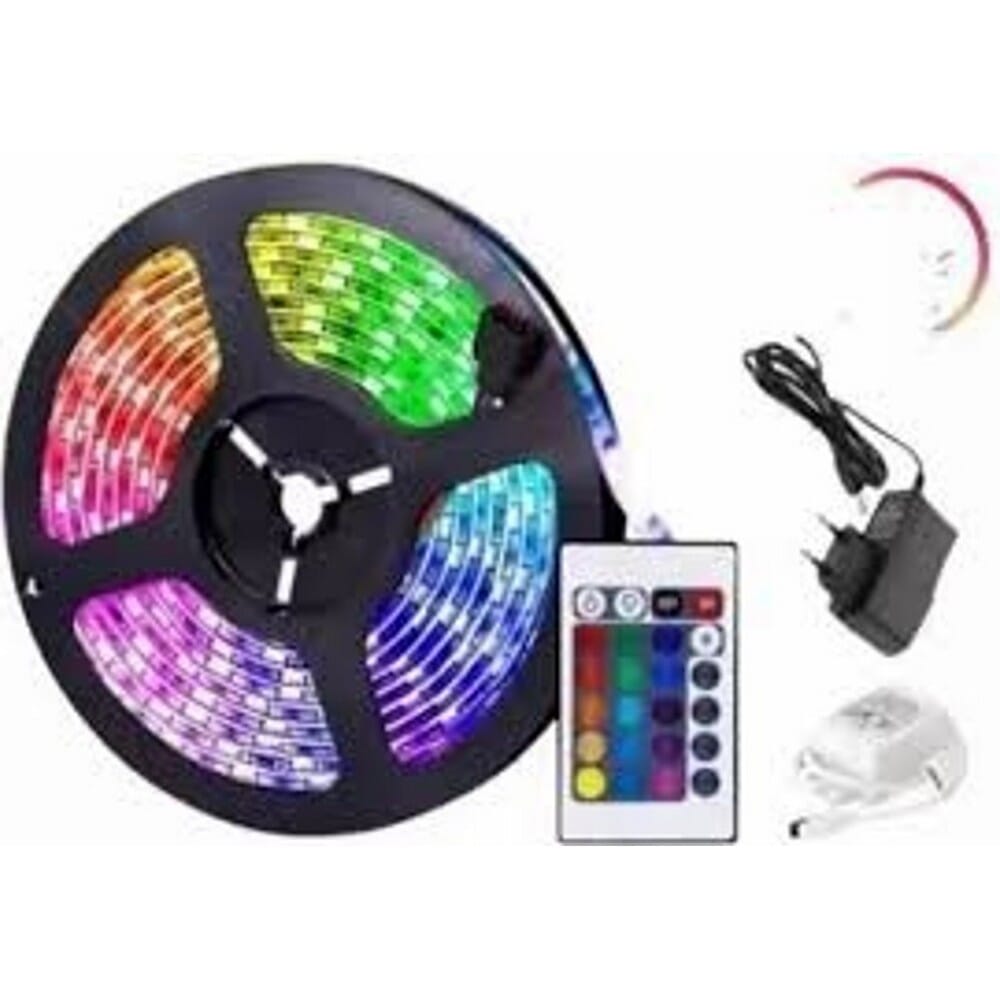 Smd 5M USB Multicolored LED Strip Light With Remote