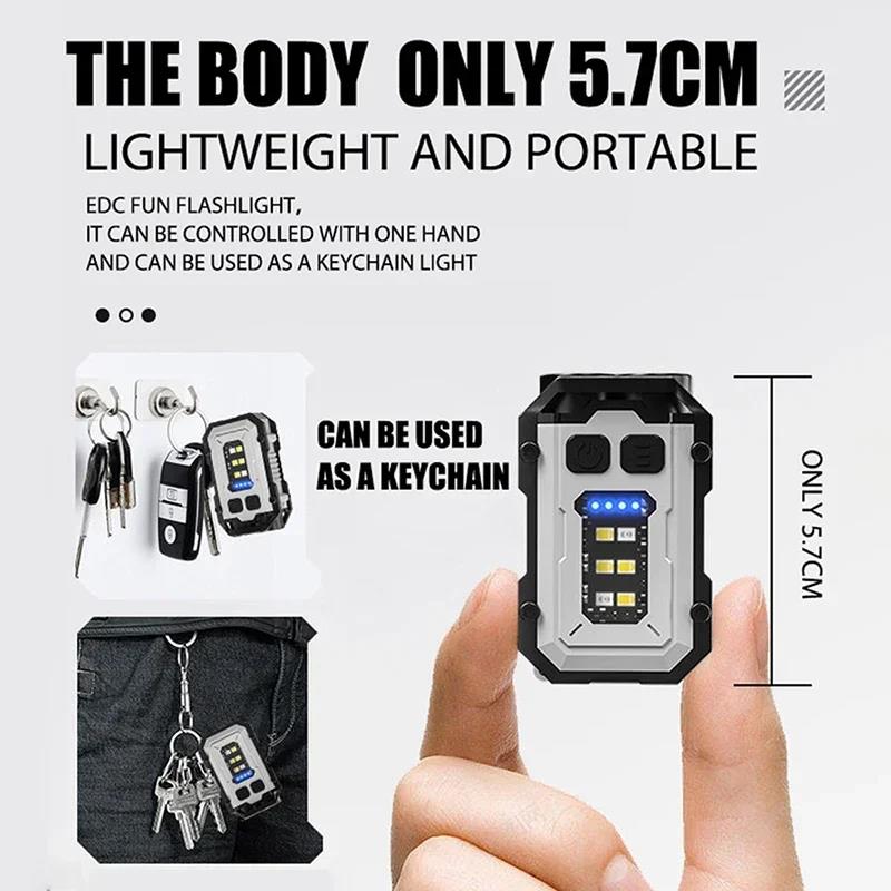 Multifunctional COB Flashlight Super Bright Powerful Pocket Torch Light LED Linterna COB Portable Clip on Emergency Flashlights