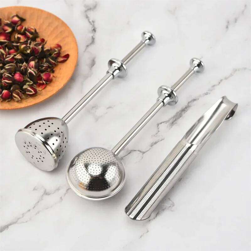 1pc Reusable 304 Stainless Steel Strainer Ball Metal Bag Teapot Adjustable Tea Infuser Filter Kitchen Gadget